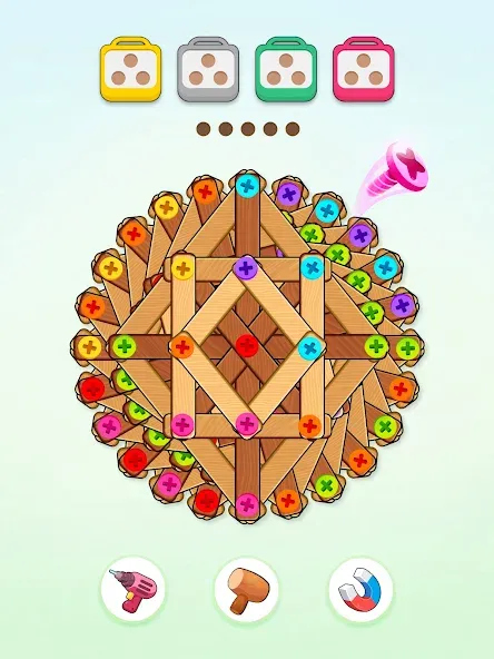 ネジパズル: 脳トレ ウッド パズル - 人気 ネジ ゲーム screenshot 11