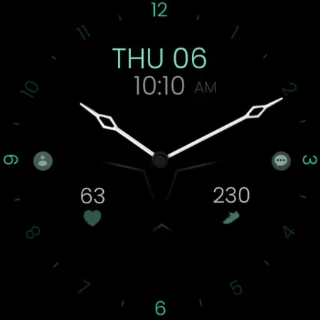 Minimal Black v30 Watch Face screenshot 12