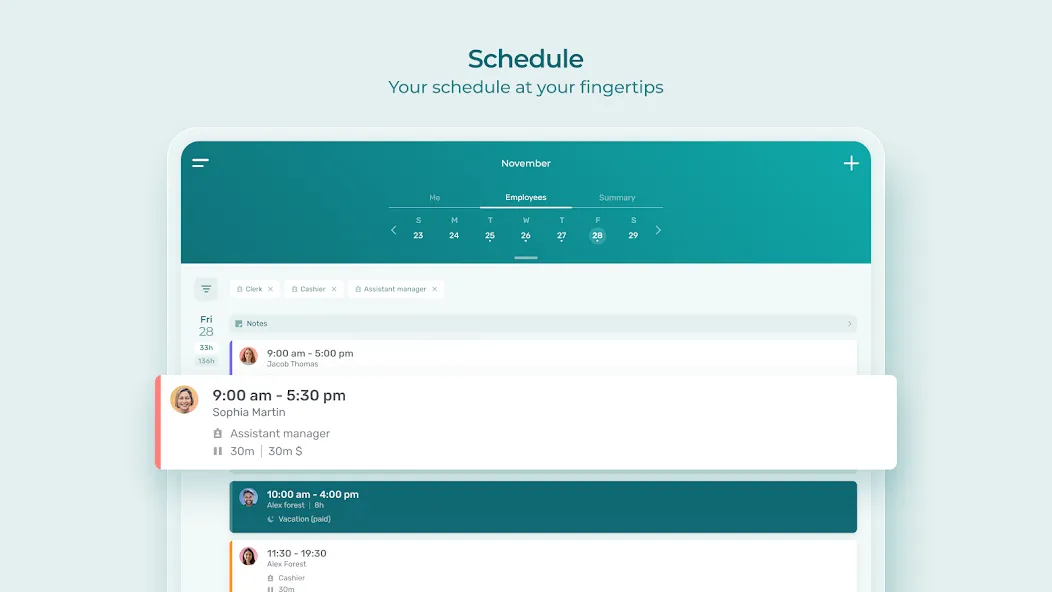 Agendrix Employee Scheduling screenshot 11