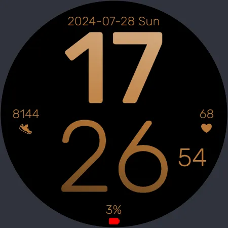 Rose Gold Elegant Watch Face screenshot 9