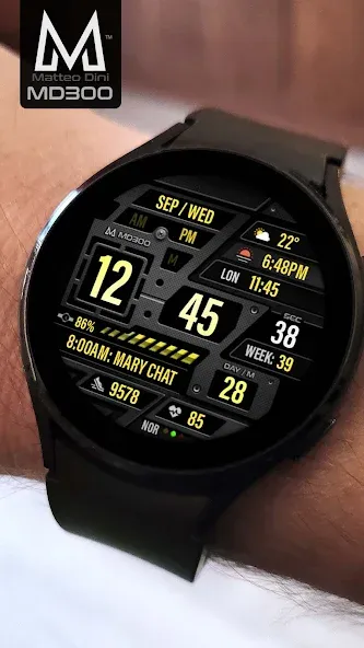 MD300 Digital watch face screenshot 5