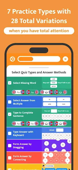 Most Common Norwegian Words screenshot 4