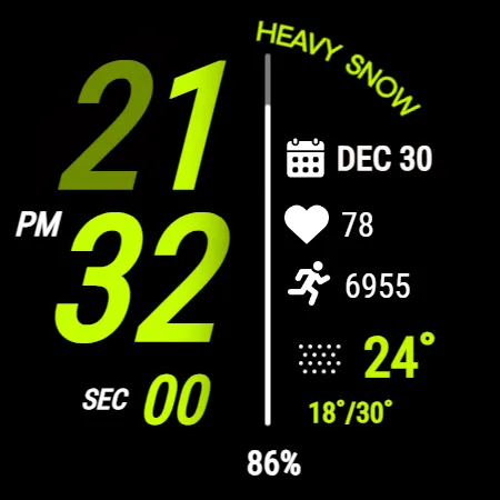 Sport Digital Edge WatchFace screenshot 24