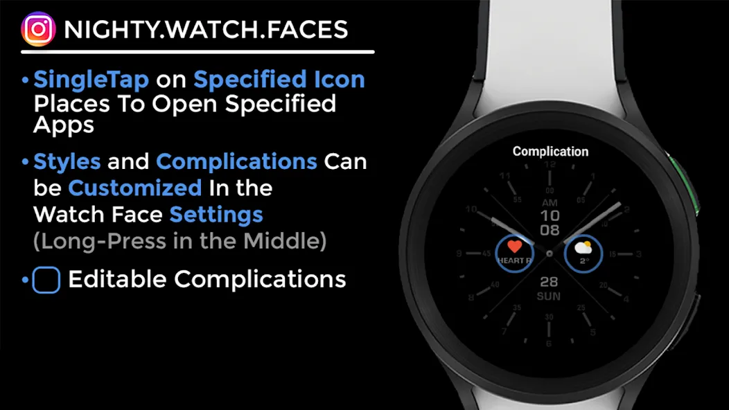 Interinight - watch face screenshot 13