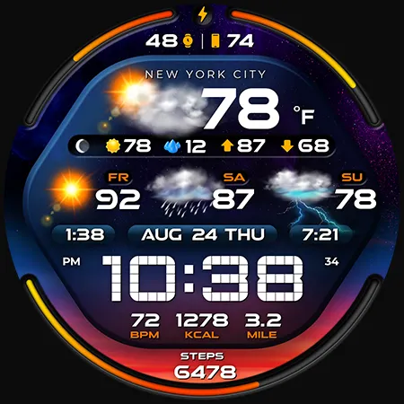 PER58 Weather WatchFaceDigital screenshot 43