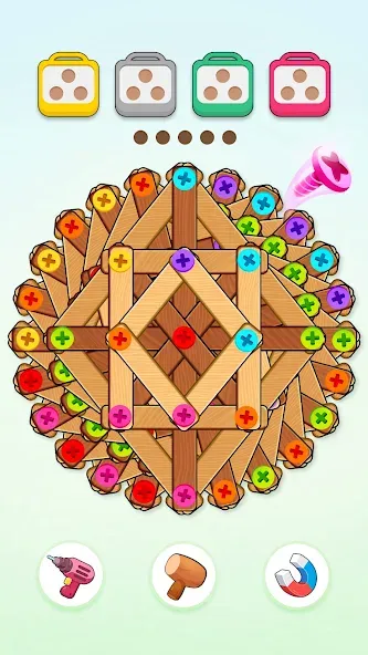 ネジパズル: 脳トレ ウッド パズル - 人気 ネジ ゲーム screenshot 3