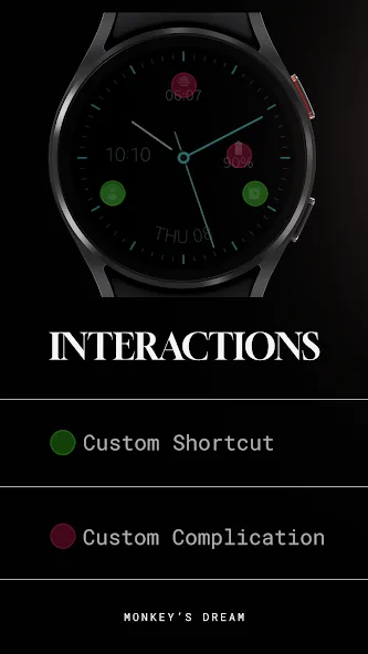 Minimal black v24 watch face screenshot 8