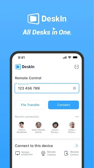 DeskInリモートデスクトップ:スマホからPC操作 screenshot 1
