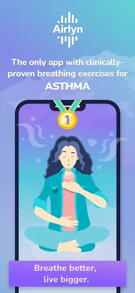 Airlyn, the asthma app screenshot 1
