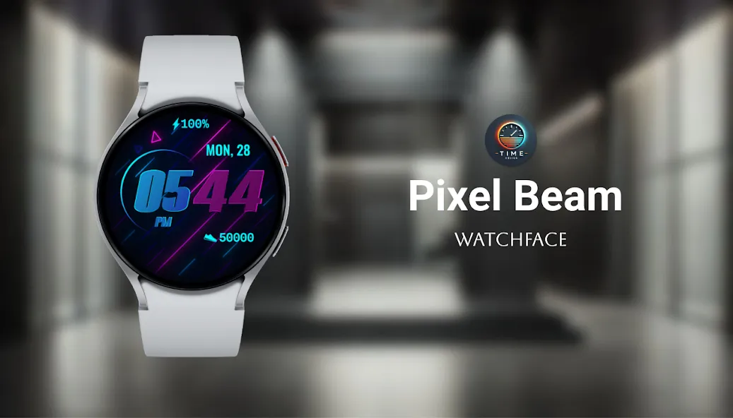 Pixel Beam Watch Face screenshot 1