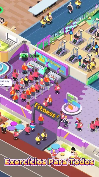 Clube de Fitness Tycoon screenshot 1