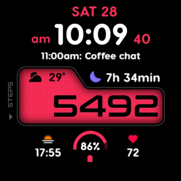 PRADO 73 Digital Watch Face screenshot 9