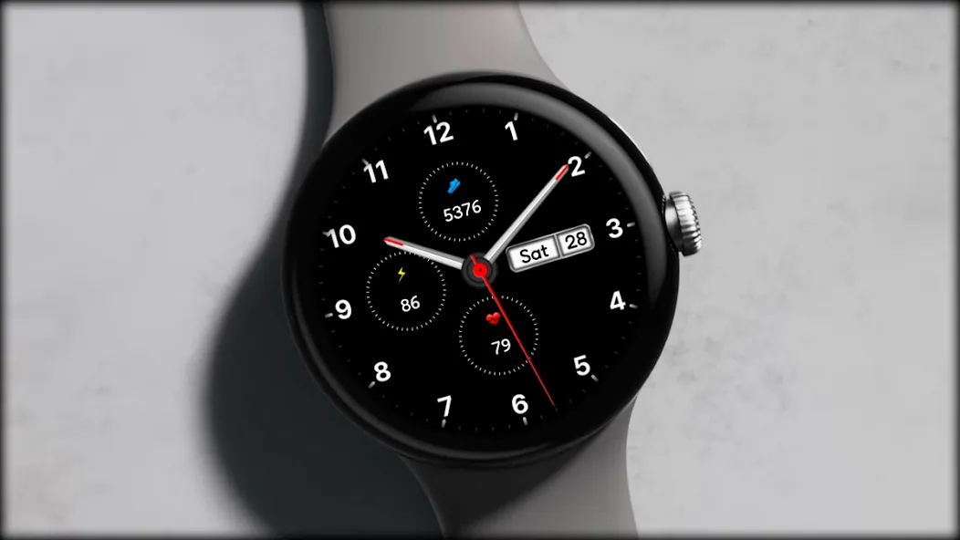 Analog Minimal Watch face screenshot 1