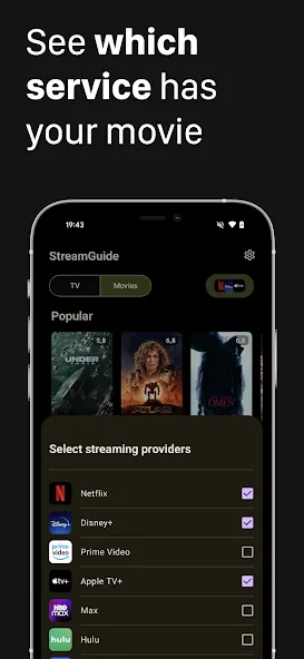 StreamGuide: Filmes e TV screenshot 5