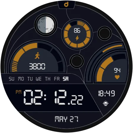DS D006 - Digital watch face screenshot 4