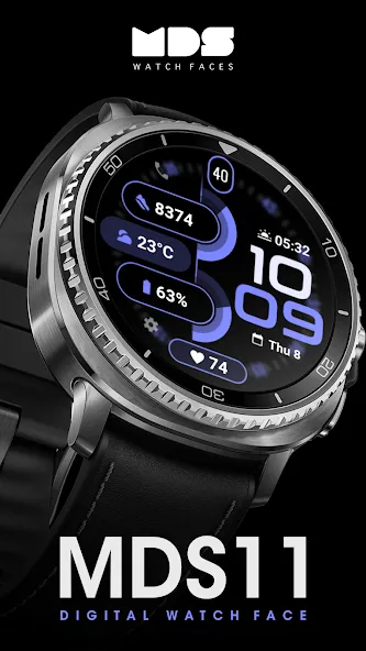 MDS11 Digital Watch Face screenshot 1