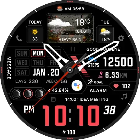 SamWatch AD Neon Weather screenshot 36