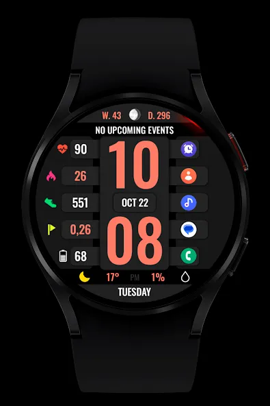 WR 017 Digital Watch Face screenshot 6