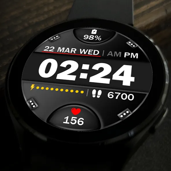 Digital Watch Face Key 015 screenshot 7