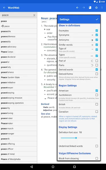 Dictionary - WordWeb screenshot 13