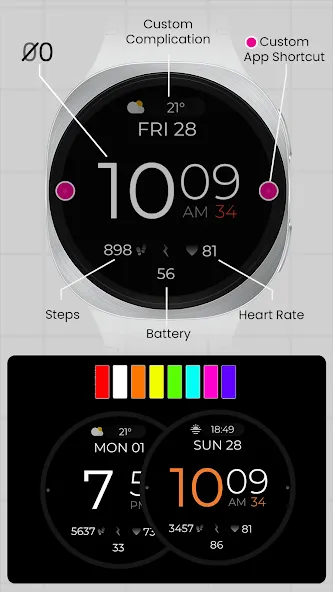 Battery Digital Watch Face screenshot 3
