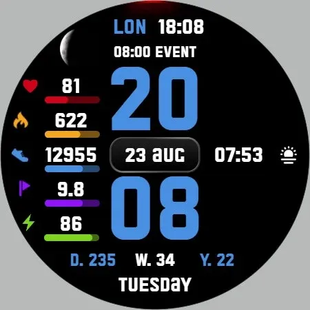 SuperInfo Watch Face Wear OS screenshot 16