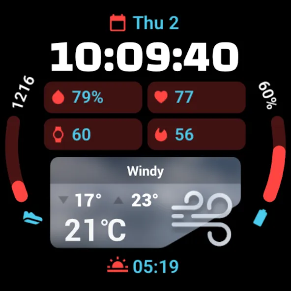 PRADO 94 Weather Watch Face screenshot 12