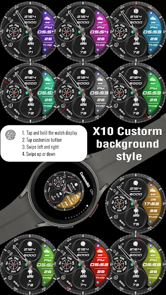 N-SPORT709 AnalogC Watch Face screenshot 3