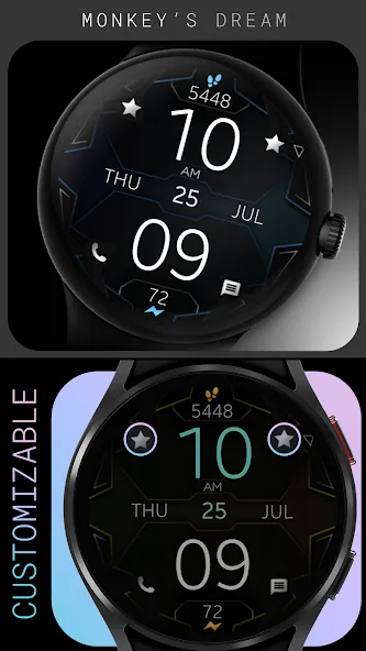 Dream 57 Futuristic Watch Face screenshot 3