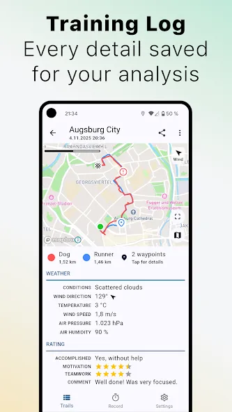 The Mantrailing App screenshot 2