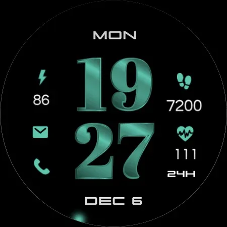 Digital Basic 3b Wear OS 4+ screenshot 20
