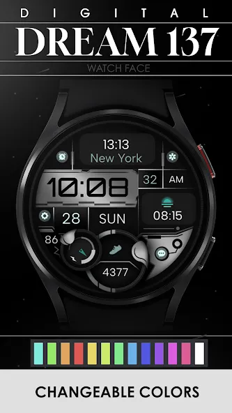 Dream 137 Digital Watch Face screenshot 4