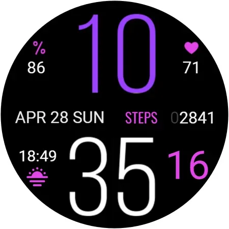 Gold n Color Daily Watch Face screenshot 11