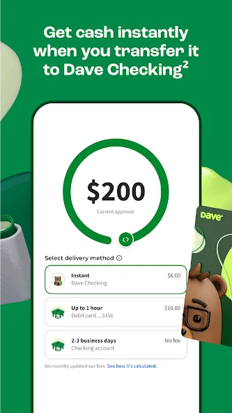 Dave - Fast Cash & Banking screenshot 3