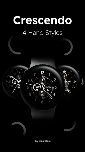 Crescendo - Analog Watch Face screenshot 6