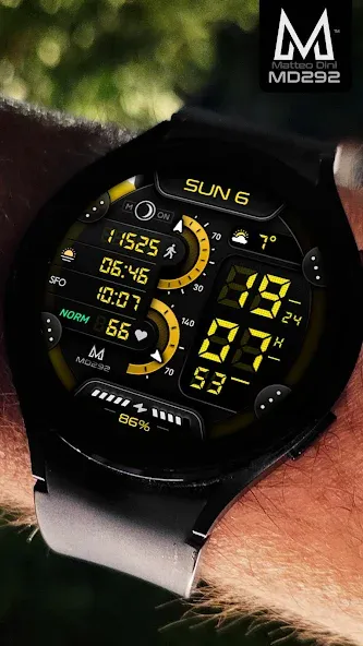 MD292 Digital watch face screenshot 3