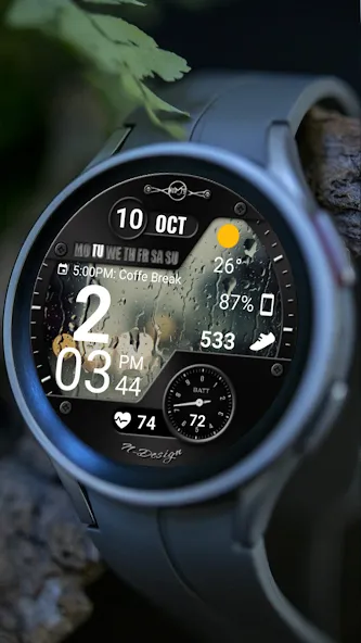 WearOS Hybird WatchFace NTV567 screenshot 23