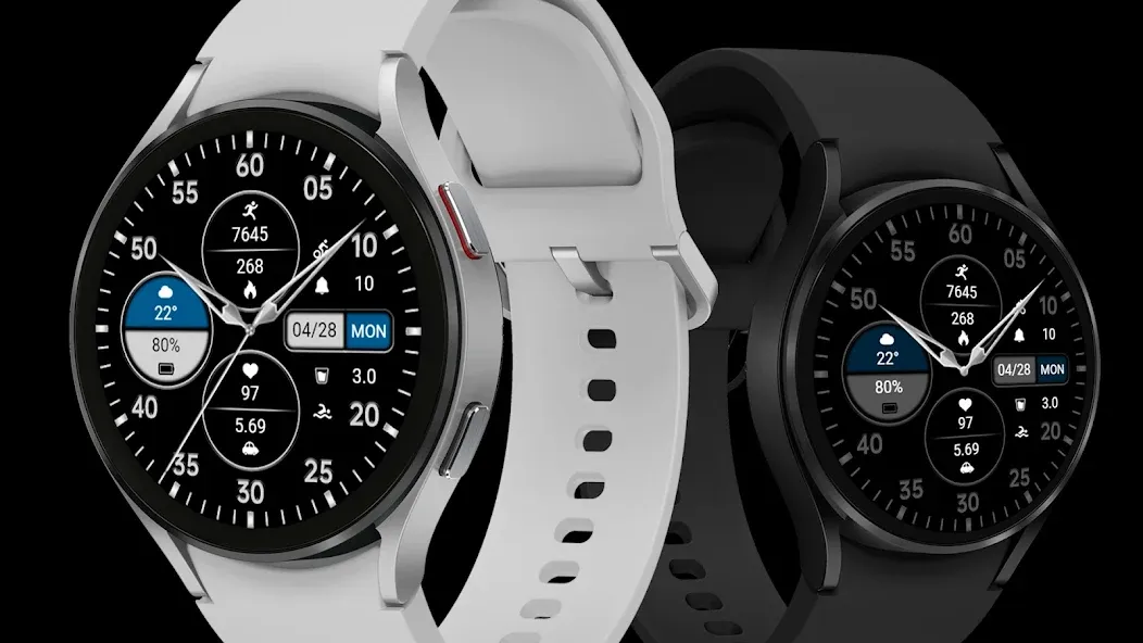 Business Grey Blue ZKin Watch screenshot 1