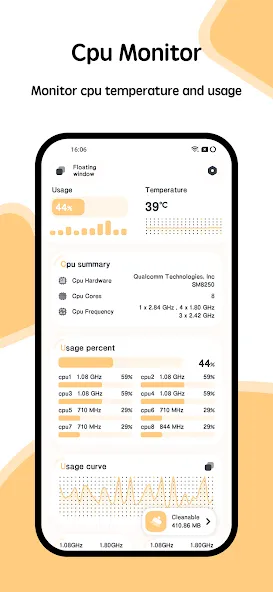 CPU Monitor - temperature screenshot 5
