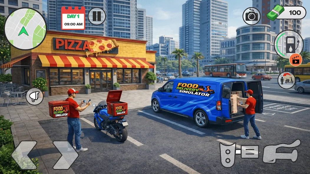 Delivery Boy:Bike Wheelie Game screenshot 2