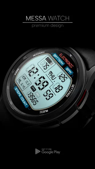Retro Electronic Watch Face screenshot 4