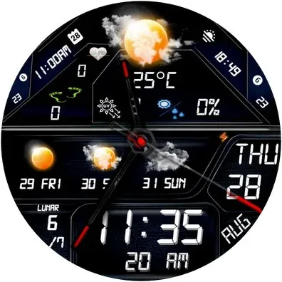 N-SPORT759 weatherDigital Face screenshot 10