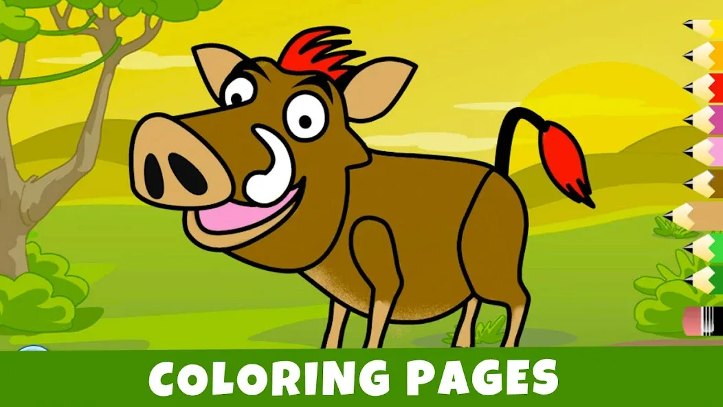 Savanna - Puzzles and Coloring screenshot 2