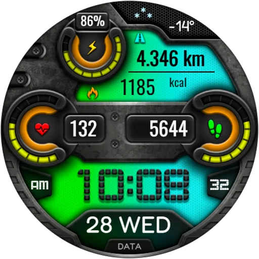 Digital VONTA URX20 Watch face screenshot 18