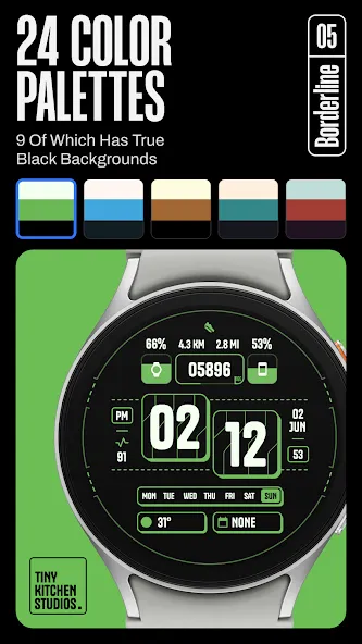 TKS 05 Borderline Watch Face screenshot 3