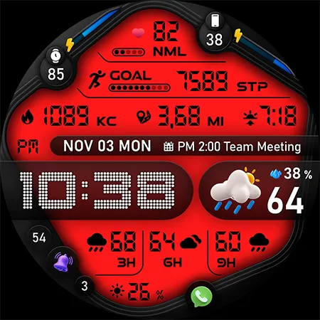 PER67 Digital Watch Face screenshot 47
