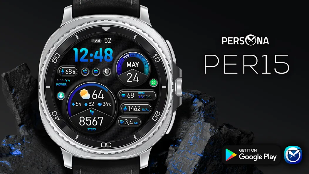 PER15 Sport Digital Watch Face screenshot 25