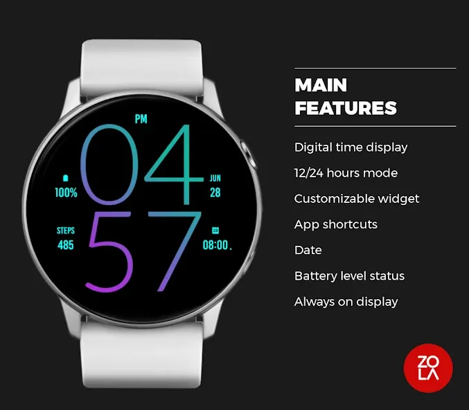 Cold Light Watch Face screenshot 2