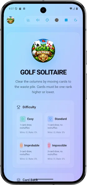 Golf Solitaire Offline Master screenshot 12