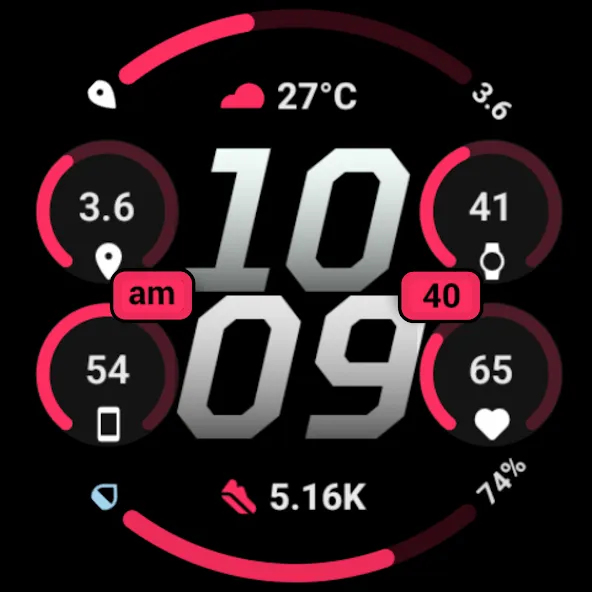 MDS03 Digital Watch Face screenshot 11
